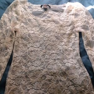 Bozzolo long sleeve lace blouse